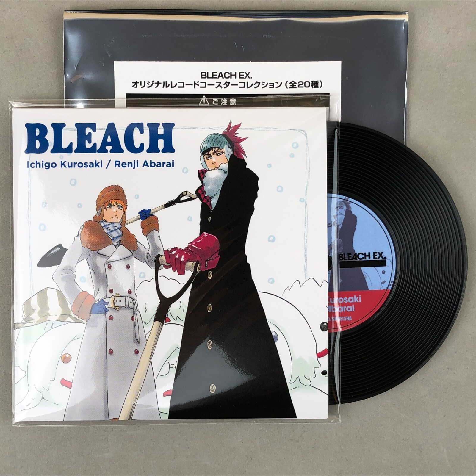 Bleach EX Exhibition Ichigo & Renji Mini Vinyl Record Anime