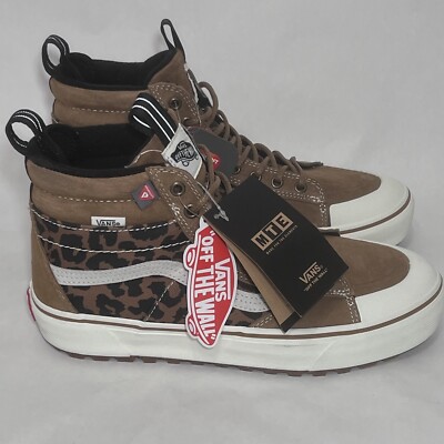 Vans Sk8-Hi MTE-2 Leopard Boot Shoe Waterproof Men Size 8.5 Chipmunk New