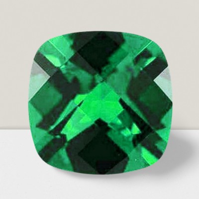 Calibrated Emerald Cushion Cut Loose Gemstone 10 mm - 4.6 Cts Gemstone