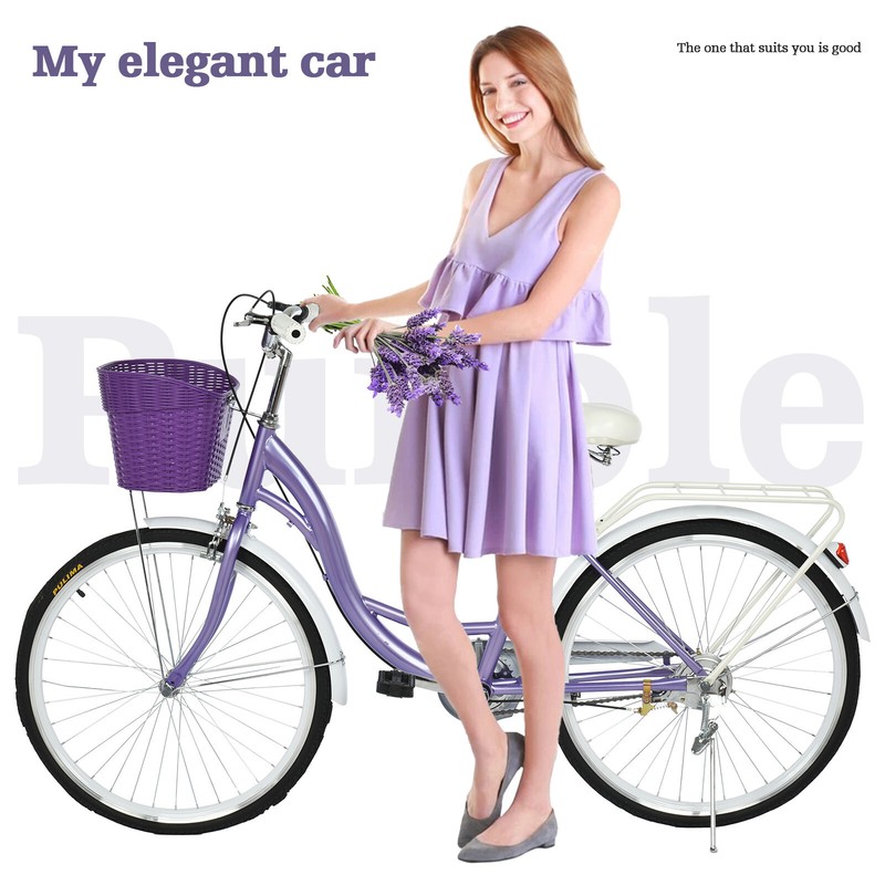 Girls Mountain Bike 18 Inch 26-Inch Womens Comfort Bikes Beach Cruiser Bike