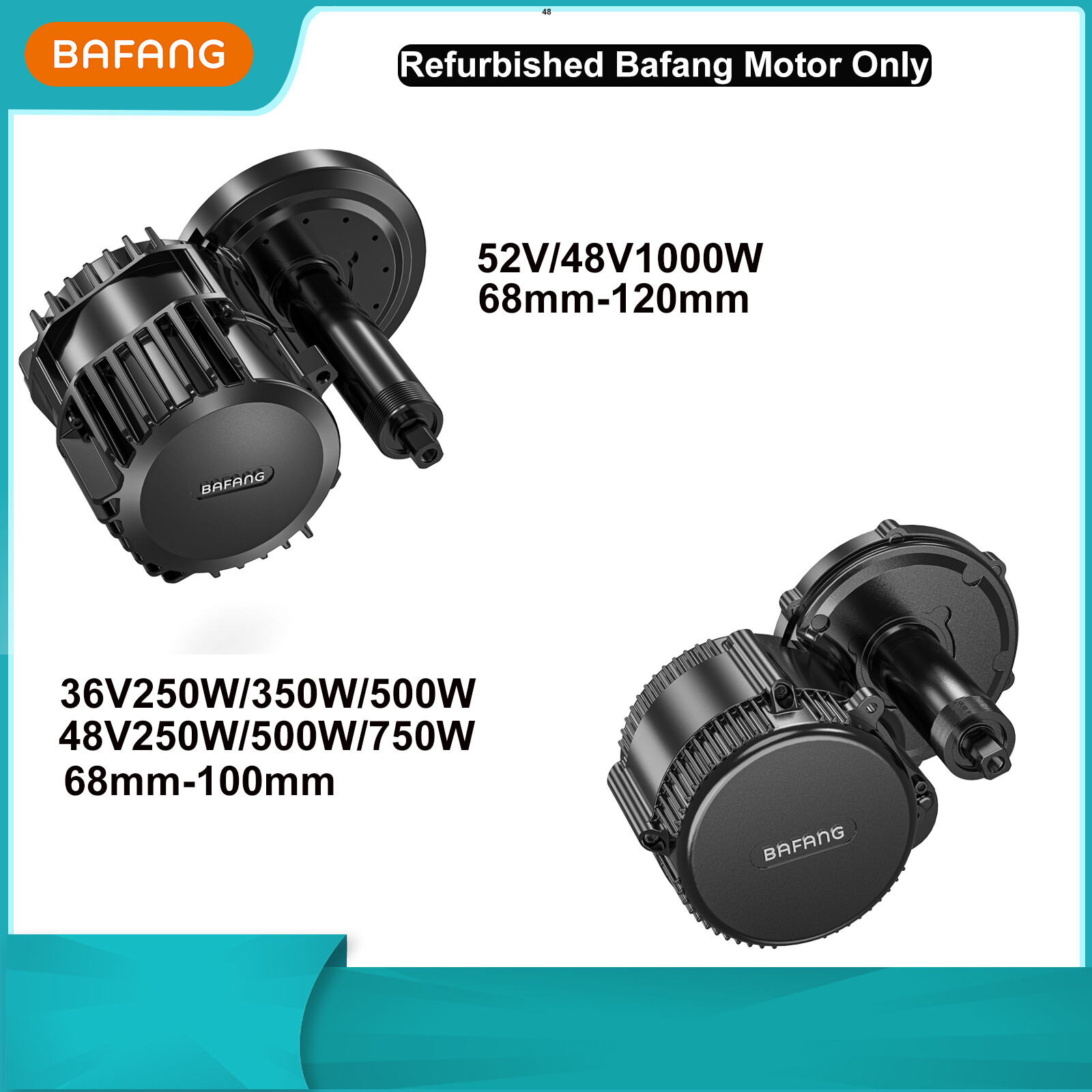 36V/48V/52V 250W-1000W Bafang Used Motor Ebike Motor Only No