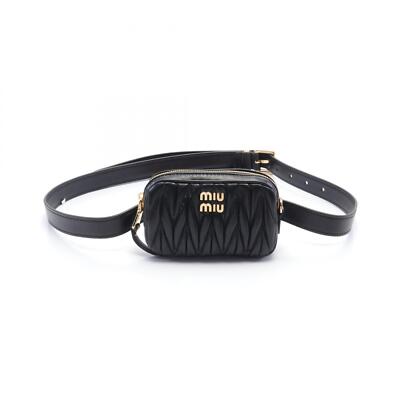 miu miu バッグ Miu Miu 2WAY Bag Double Zip Cat Pattern Pink Silver Metal