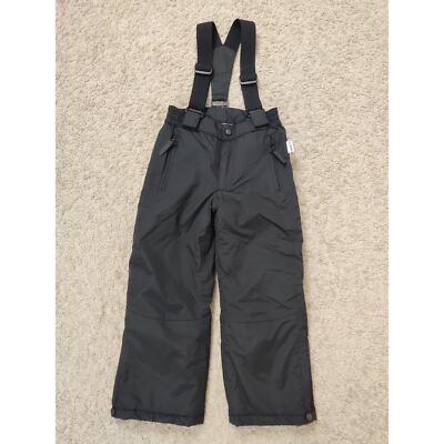 (V) ETIREL Snow Pants Salopettes Ski Suit, Shoulder Straps, black sz 116