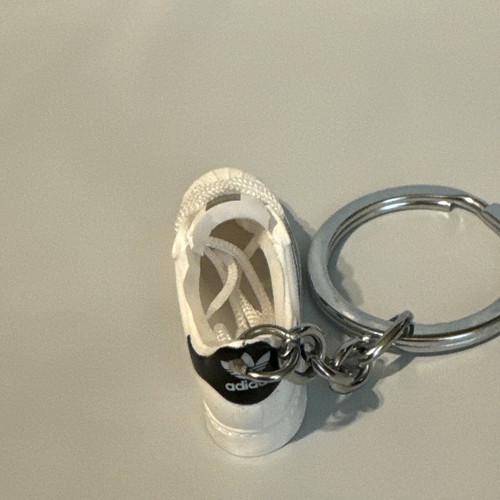 Mini Adidas Shoe Keychain | Superstar | Classic Low | White