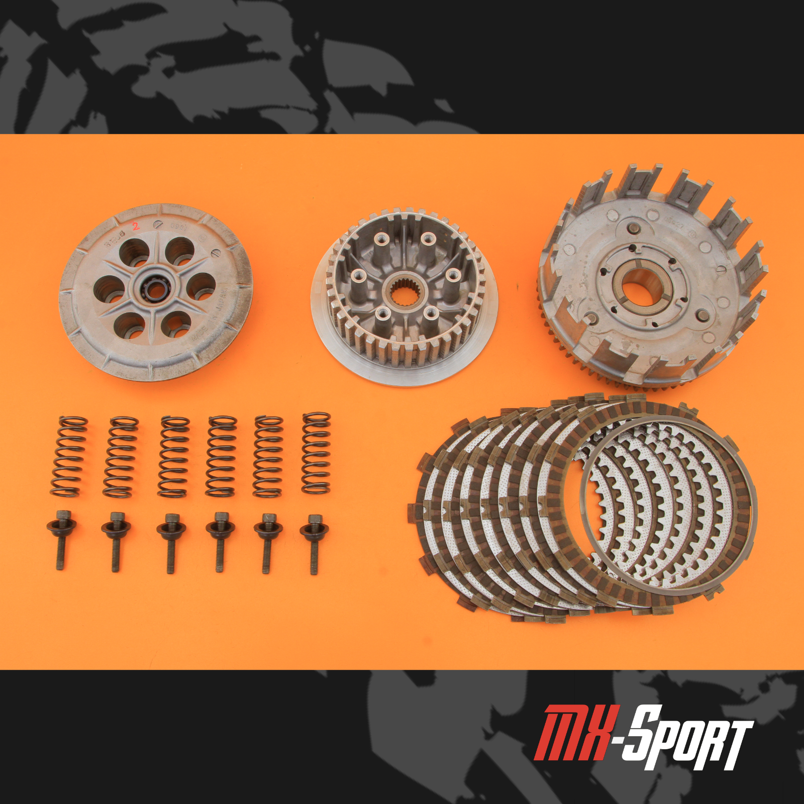 03-04 2003 Predator 500 OEM Clutch Primary Driven Gear Basket Hub Plates Set
