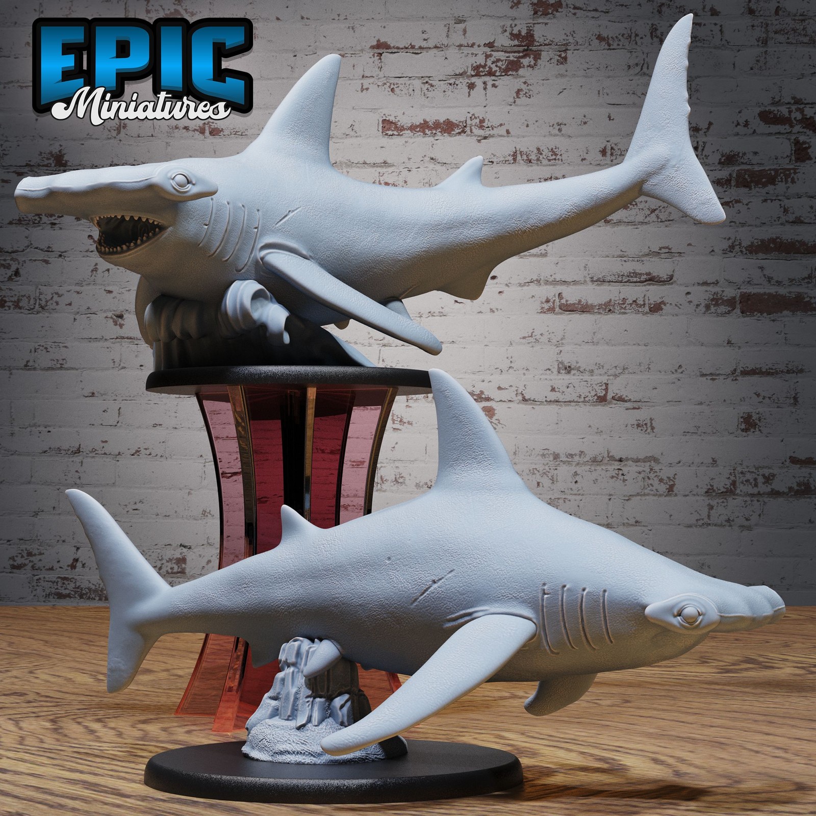 Hammerhead Shark – Epic Miniatures | Corsair Waters Collection | 28mm Scale
