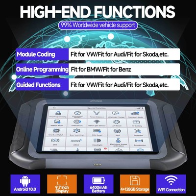 XTOOL D9S PRO Car Scanner Tool Full System Diagnosis E-CU Coding Key Programming