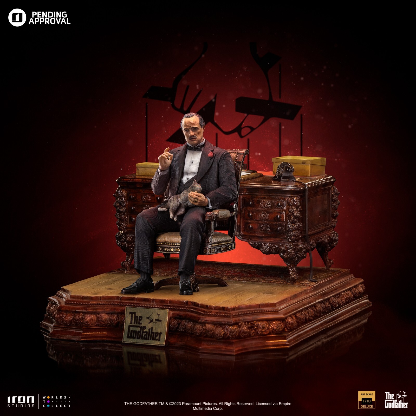 1:10 The Godfather Don Vito Corleone Deluxe Art Scale Statue