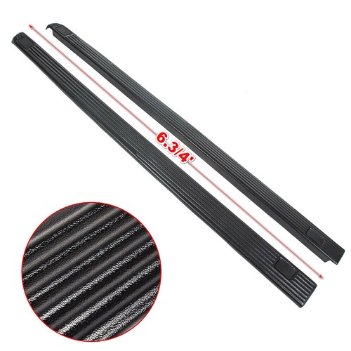 PAIR For Ford F250 F350 Super Duty 6 3/4' Bed Side Rail Top Moulding Cover cap