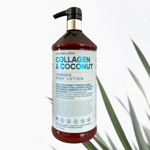 SMITH & McCLOUD COLLAGEN & COCONUT FIRMING BODY LOTION PUMP 32...
