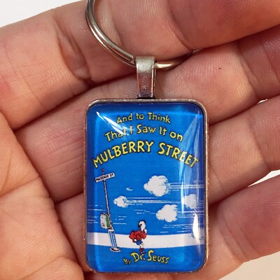 And To Think I Saw That On Mulberry Street Handmade in USA Necklace of Keychain