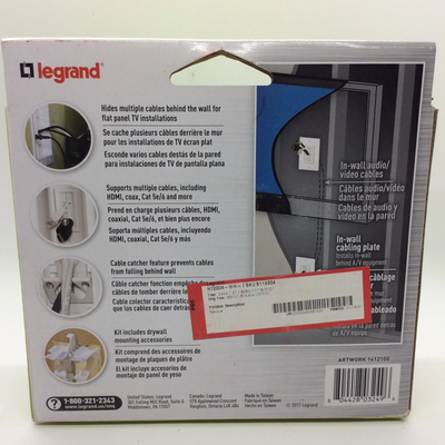 Legrand - OnQ Legrand, Home Office & Theater, HDMI, Wall Management Kit, Cable P