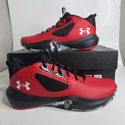 Under Armour Adult UA Lockdown 6 Basketball Shoes Red/Black Men's Sz 12 NEW