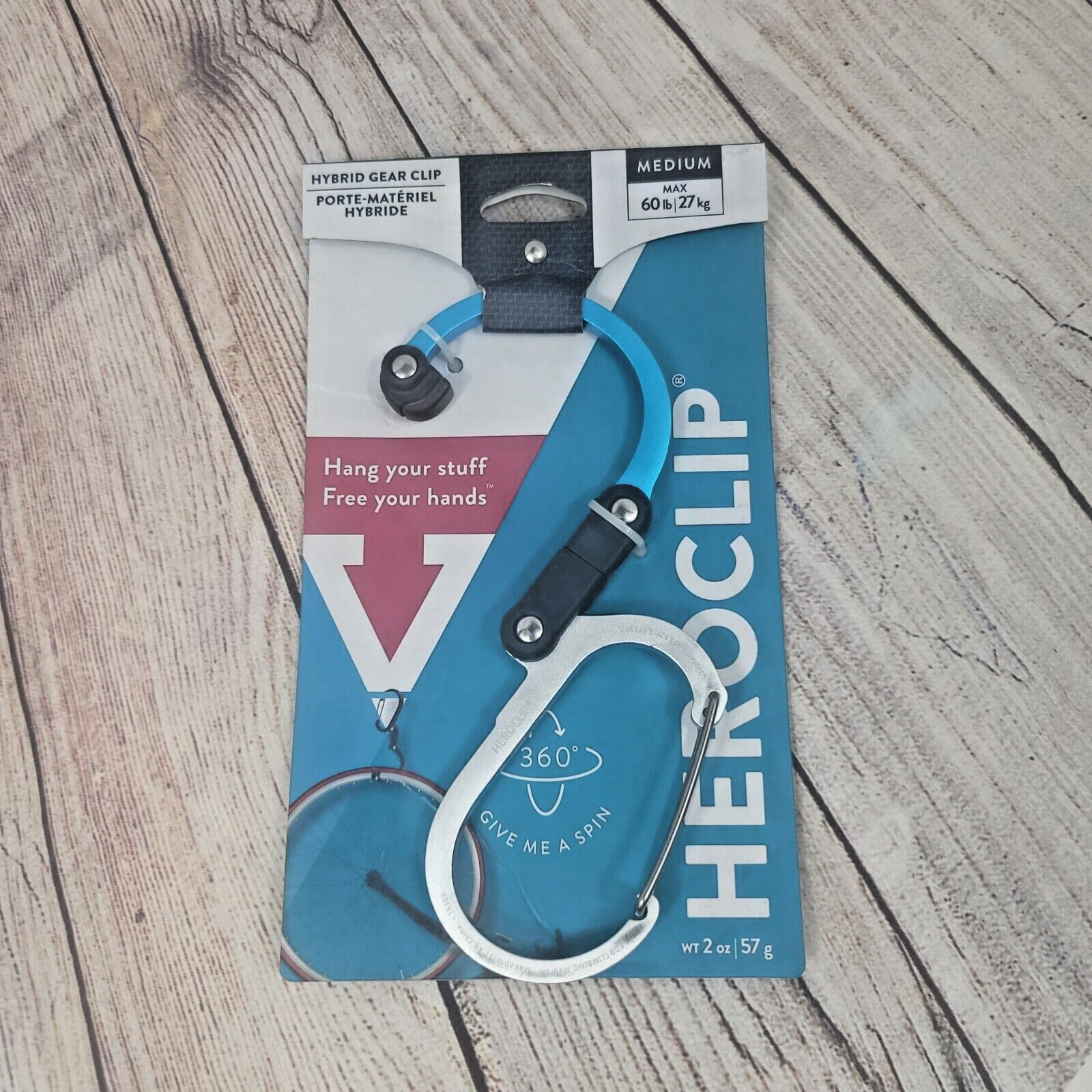 Clip Hook Medium For Camping, Backpack, Organization (blue)
