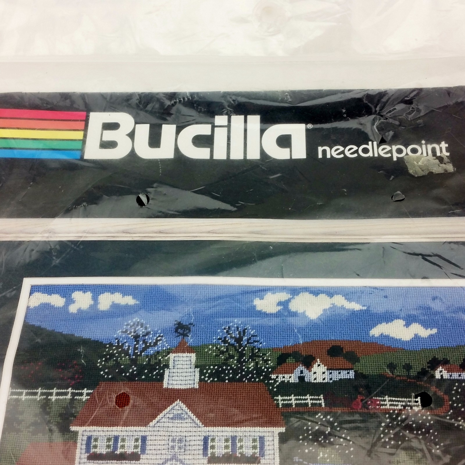 Bucilla Needlepoint Kit Airing the Quilts Jane Wooster Scott 4611 Unused Sealed