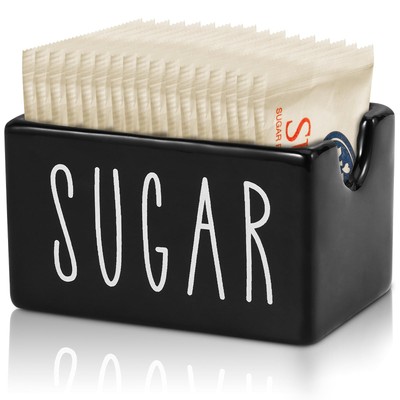 Ceramic Sugar Packet Holder for Coffee Bar Sugar Packets Caddy Sugar Packet C...
