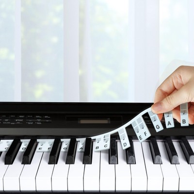 Piano Keyboard Note Labels - 3-in-1 Design with Tone, Singing, and Pentatonic...