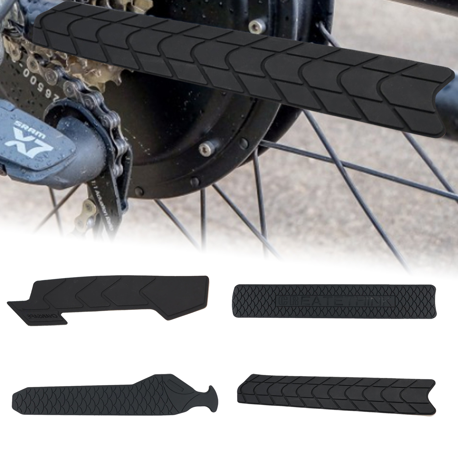 Silicone Bike Cycling Chainstay Frame Protector Cover Chain Stay Guard