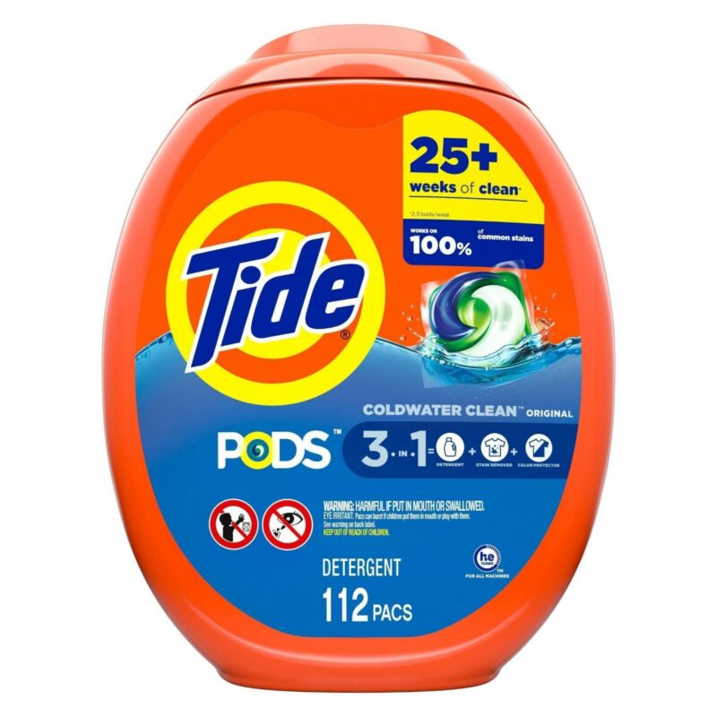 Tide Pods Laundry Detergent Pacs - Original 112 Count