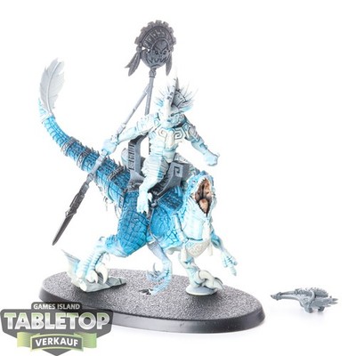 Seraphon - Saurus Scar-Veteran on Aggradon - teilweise bemalt