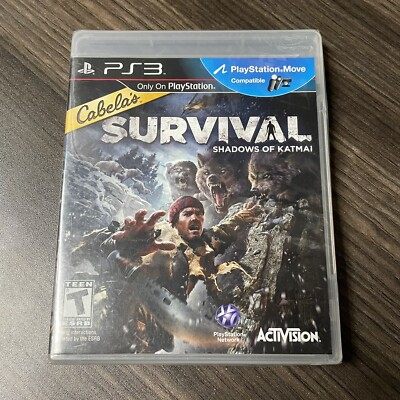 Cabela's Survival: Shadows of Katmai PlayStation 3 PS3 Brand New+Factory Sealed