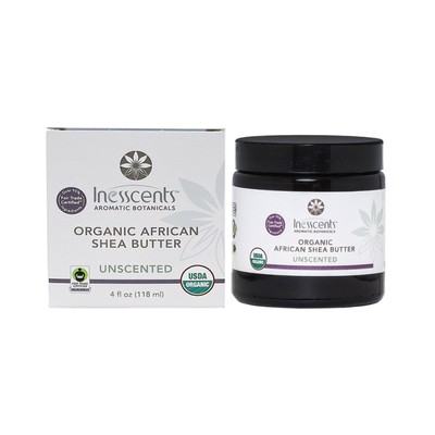 Inesscents Aromatic Botanicals Органическое африканское масло ши без запаха 4 унции крема