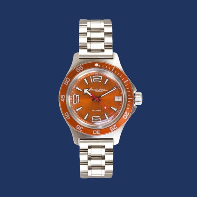 Pre-owned Vostok Amphibian 740383 Russian Diver Automatic Wristwatch - Usa Seller