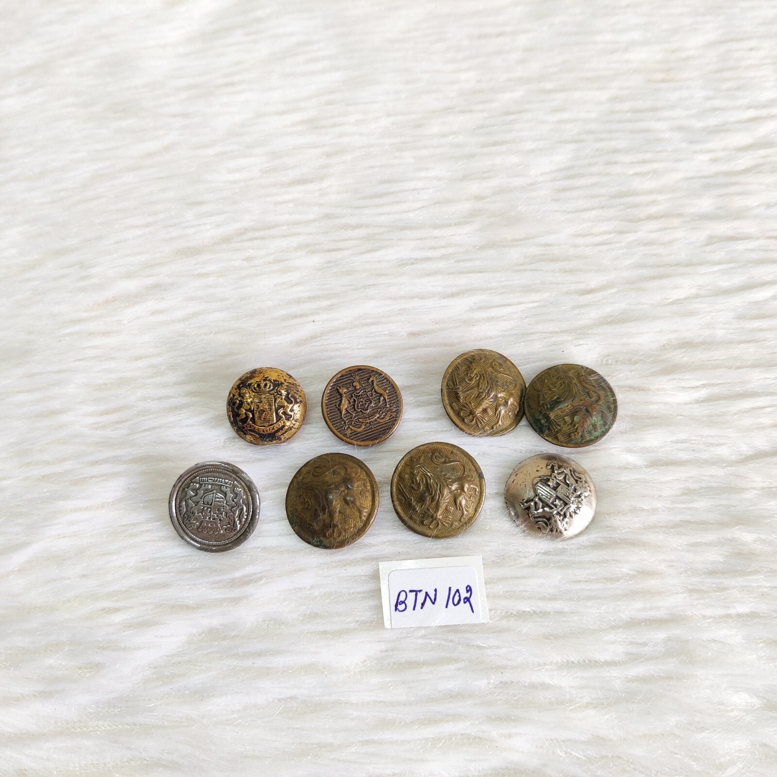 Antique Button Set 8 Pcs British War Metal Buttons BTN102 | eBay