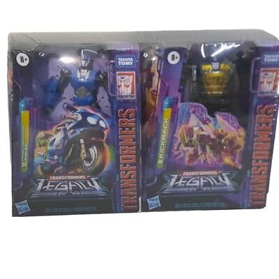 Transformers Generations Legacy Deluxe Prime Universe Arcee and Kickback 2-Pack