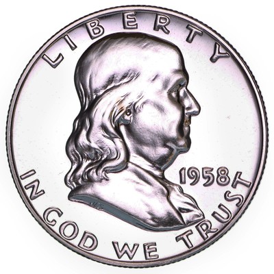 1956-1963 Franklin Proof Half Dollar Run 8 Coin Set 90% Silver US Coins