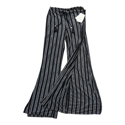Becca black stripe Ibiza beach swim pants sheer NEW size large