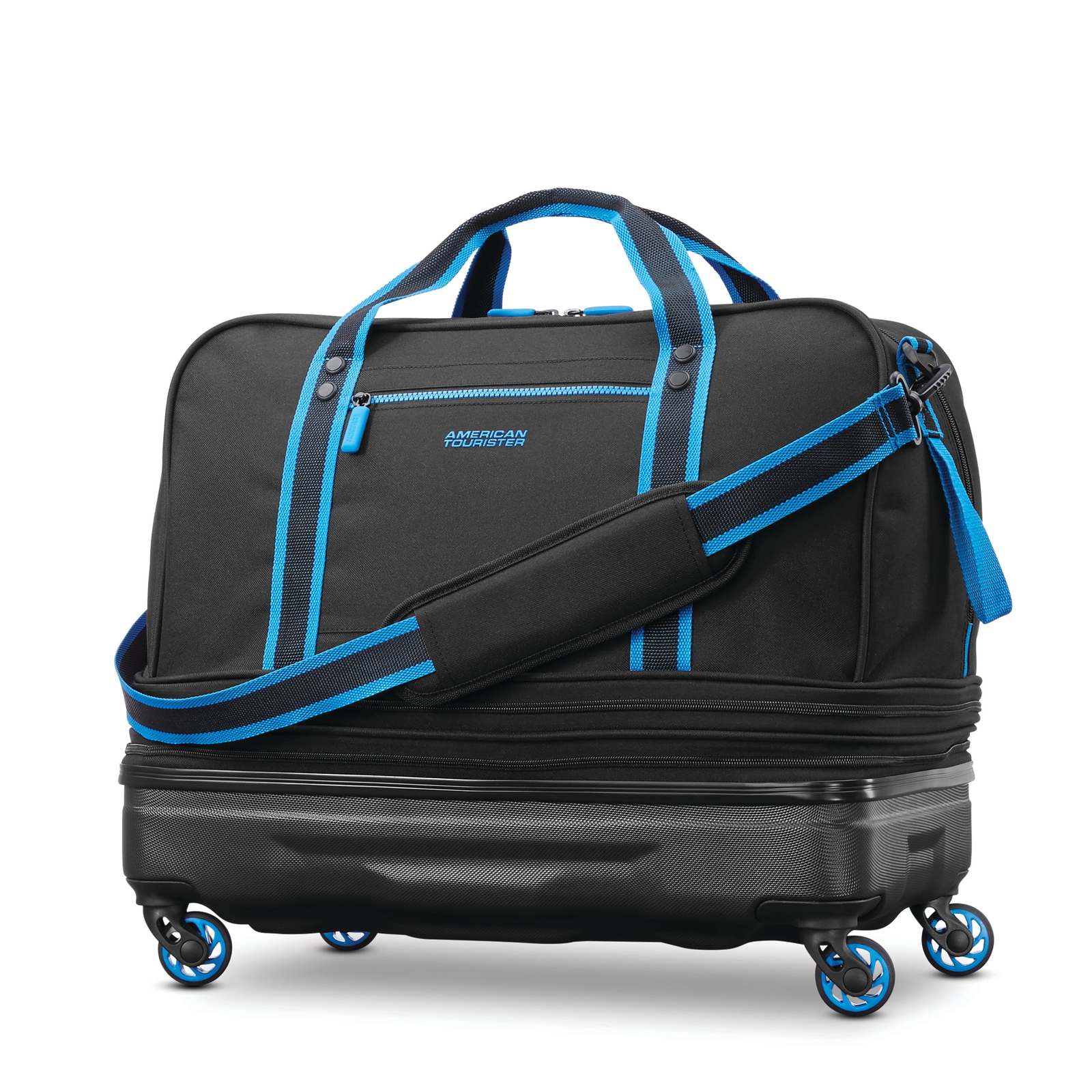 American Tourister Exo Hybrid Softside Rolling Duffel (Expan