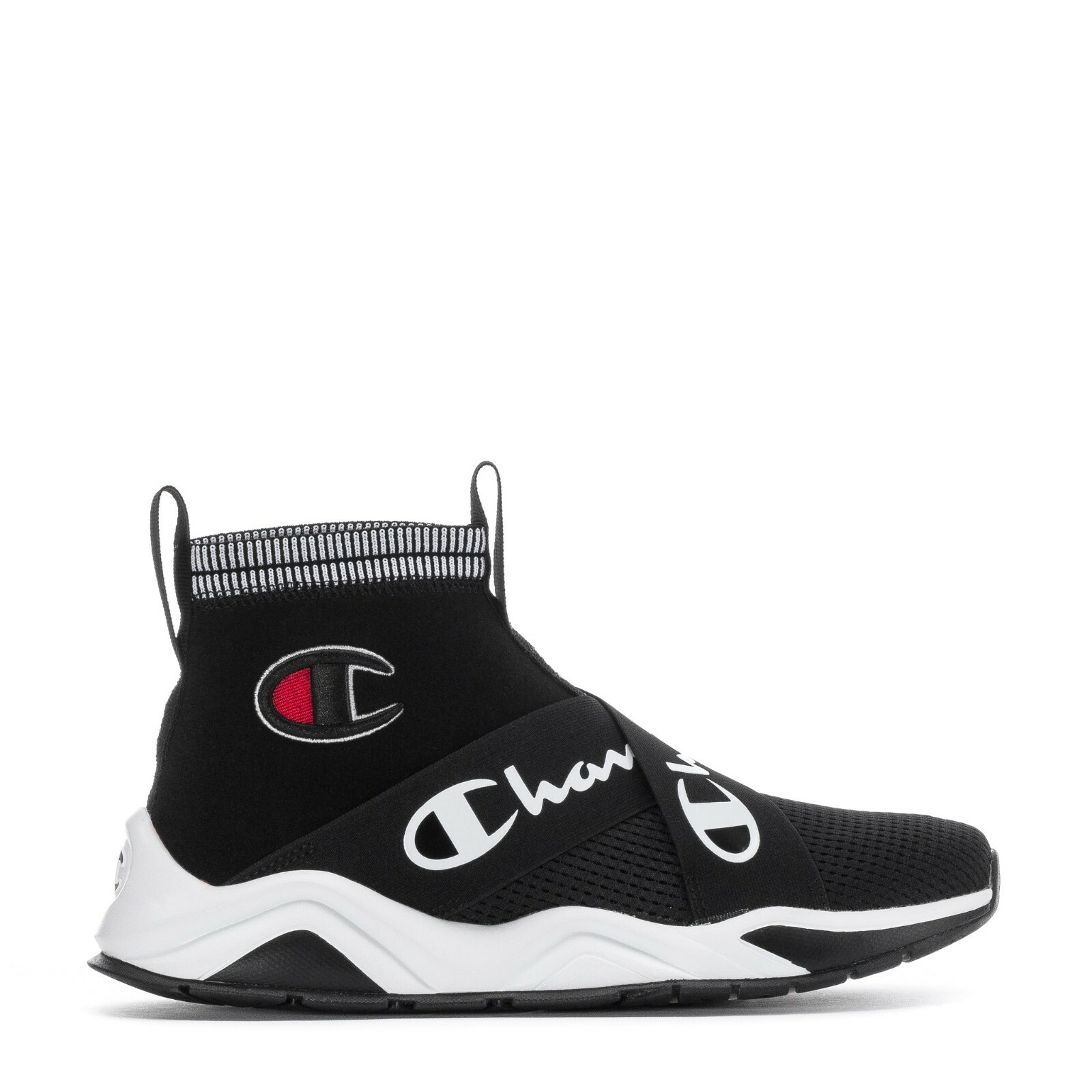 Мужская обувь Champion RALLY CROSSOVER - CPS10270M Surf The Web Black White Shoes