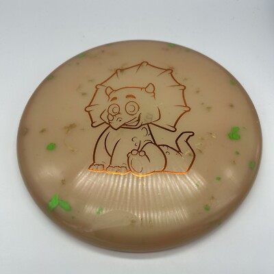 NEW Dino Discs Disc Golf Triceratops- Kids Disc Golf - Egg Shell 120-123g