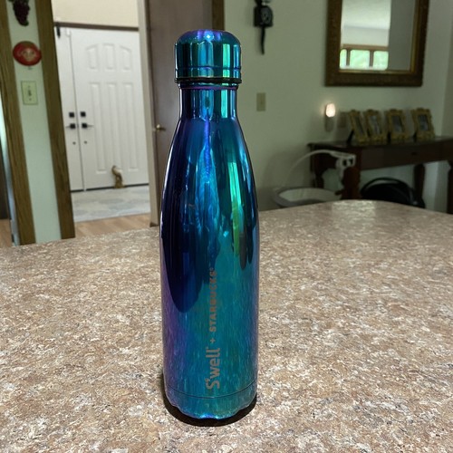 Starbucks Swell Blue Purple Iridescent Stainless Steel Water