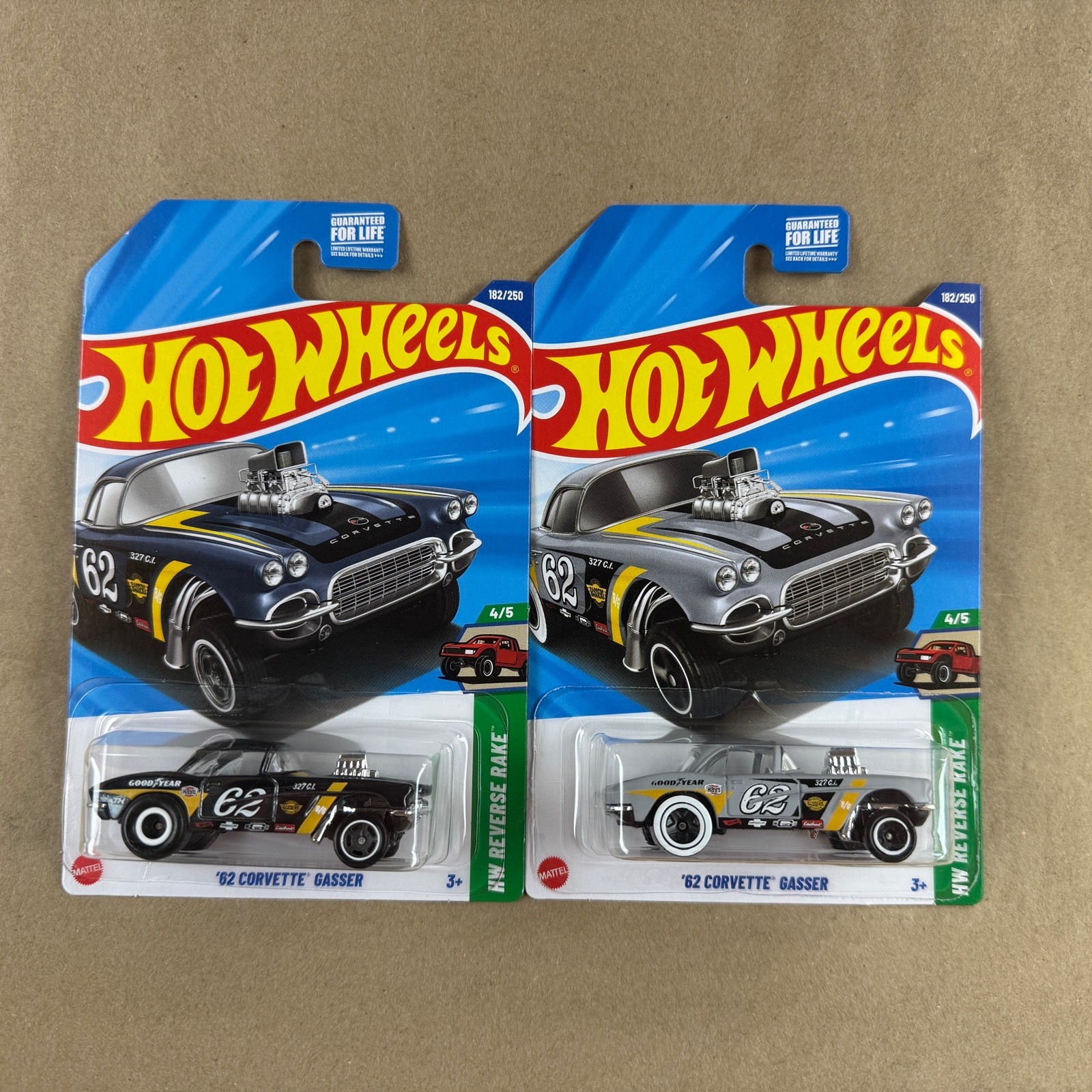 Hot Wheels Super Treasure 62 Corvette Gasser Gray 182/250