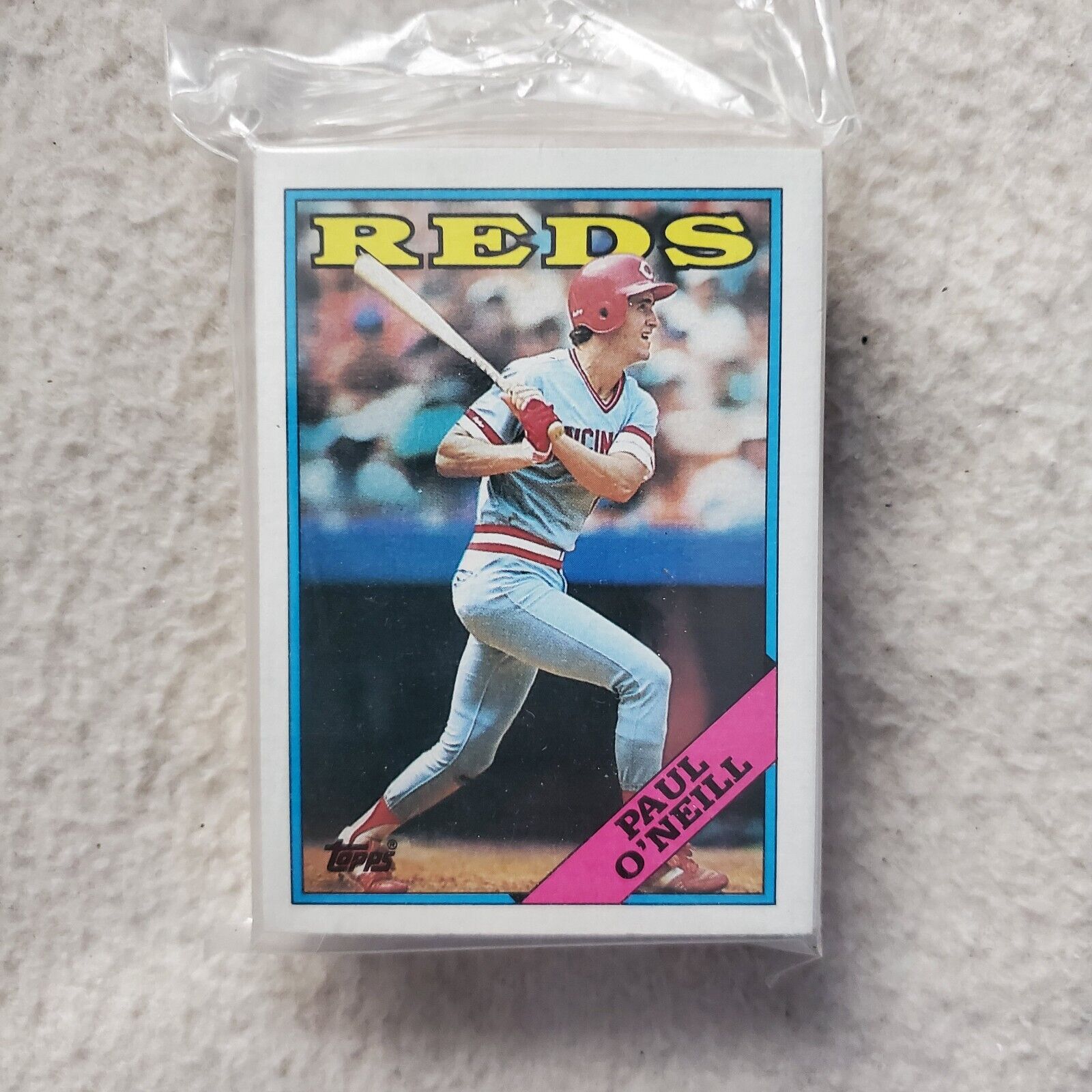 1988 - TOPPS BASEBALL PAUL O'NEILL ROOKIE CARD - 50 COUNT LOOK!!. rookie card picture