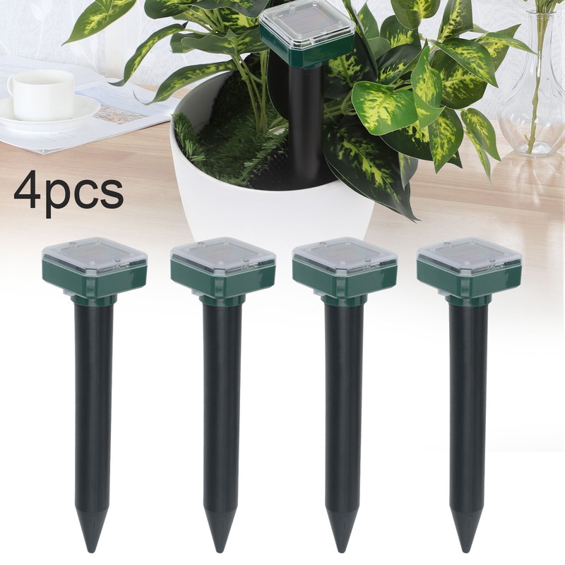 4x Maulwurfschreck Solar Wühlmausschreck Maulwurf Maulwurffalle Abwehr Maus DE