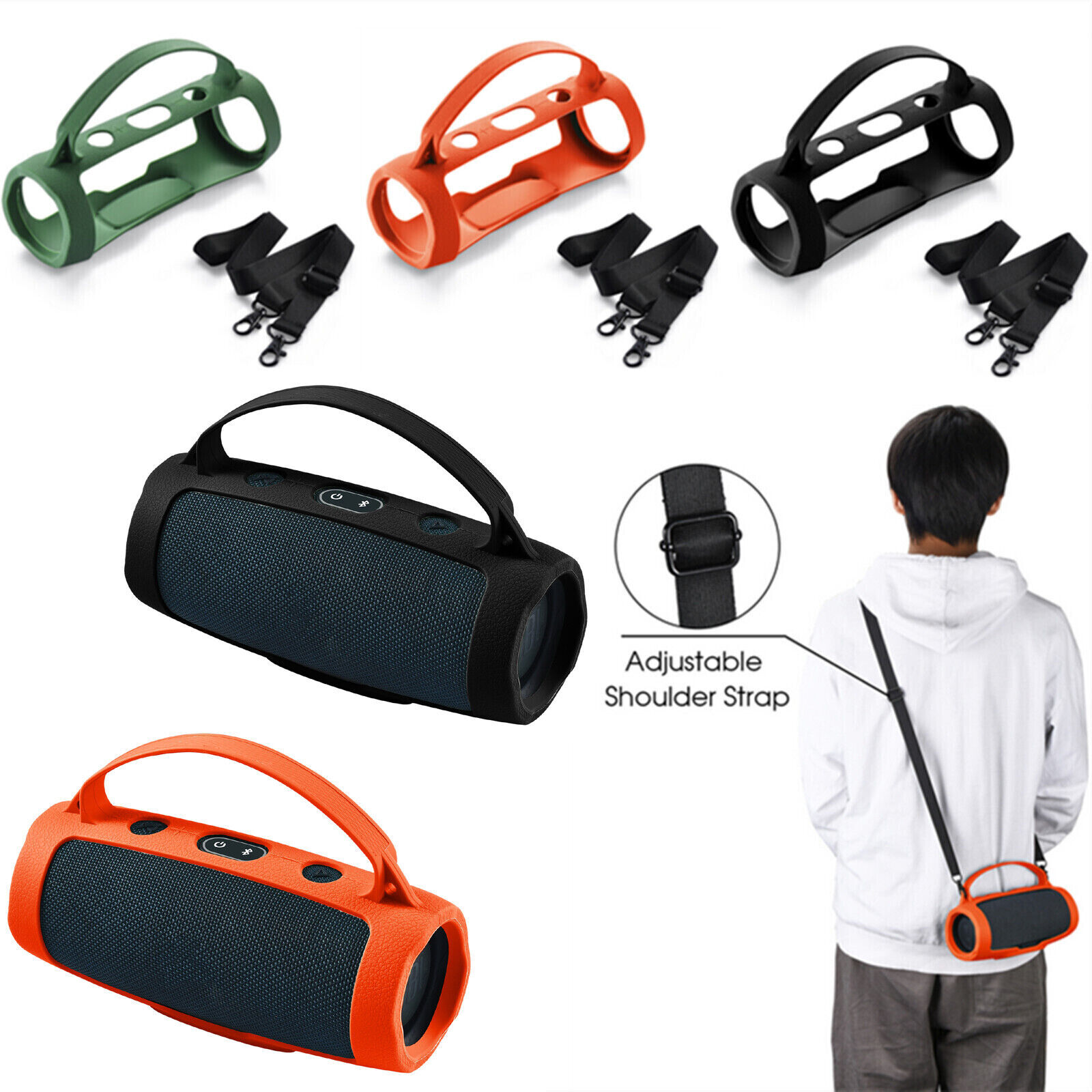 For JBL Charge 4/Essential2 Portable Bluetooth Speaker Silicone