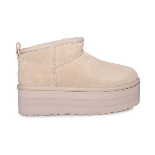 UGG CLASSIC ULTRA MINI PLATFORM DRIFTWOOD FUR SUEDE WOMEN'S UGG CLASSIC ULTRA MINI PLATFORM DRIFTWOOD FUR SUEDE WOMEN'S