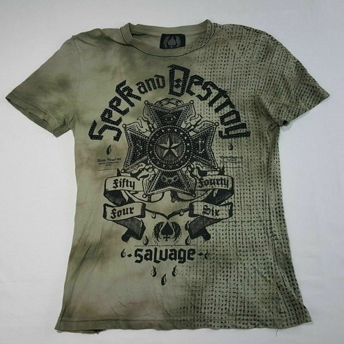 Seek And Destroy Men's T-Shirt Size Medium Tie Dye Green Seek And Destroy Men's T-Shirt Size Medium Tie Dye Green