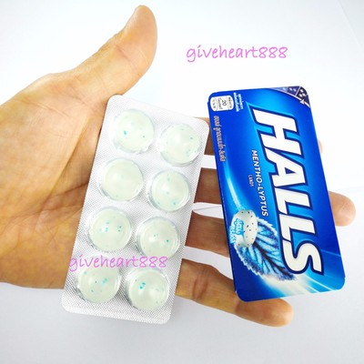 Halls Mentho lyptus Flavor Fresh Breath Talk Relieve Throat And Cool Nasal Cough