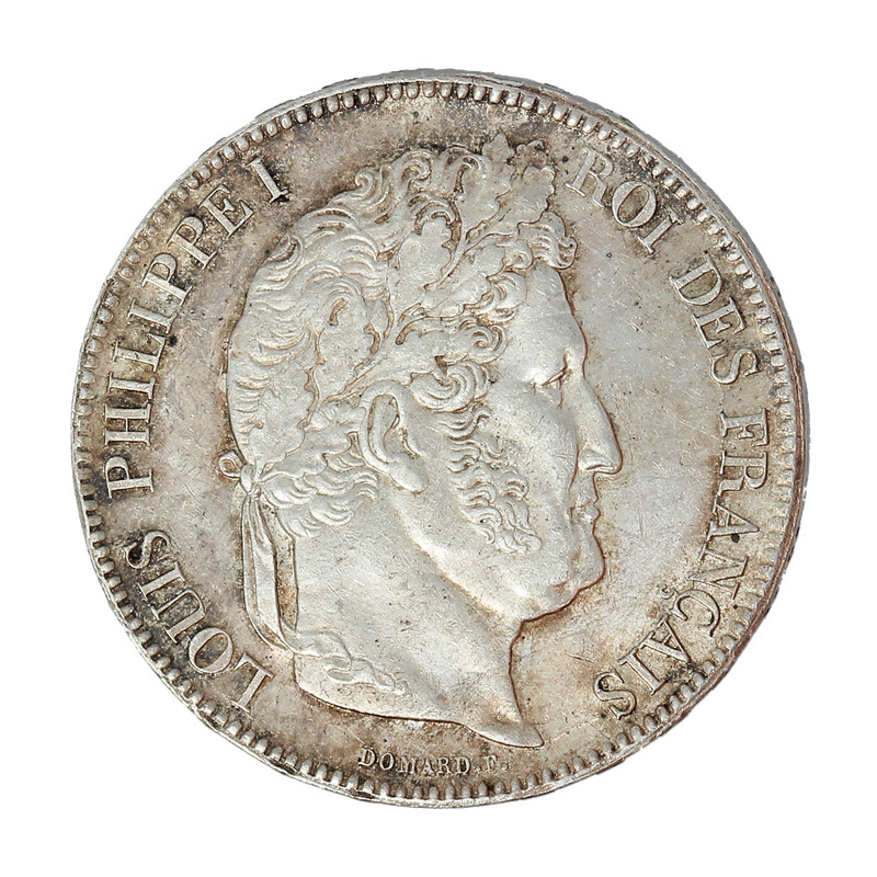 Monnaie France 5 Francs Louis Philippe Ier Argent 1833 Lille (W) P14944