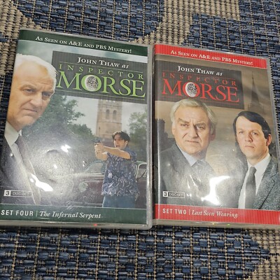 Inspector Morse DVD LOT Set 2 and 4 John Thaw A&E PBS Mystery
