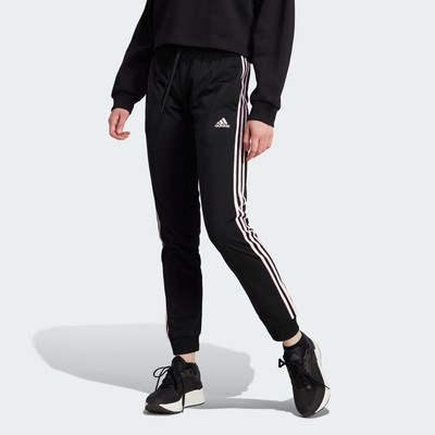 adidas женщины Primegreen Essentials Warm-Up Slim зауженные спортивные брюки с 3 полосками