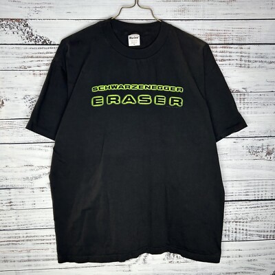 Vintage Eraser Arnold Schwarzenegger Movie Promo Single Stitch T-Shirt Men s XL