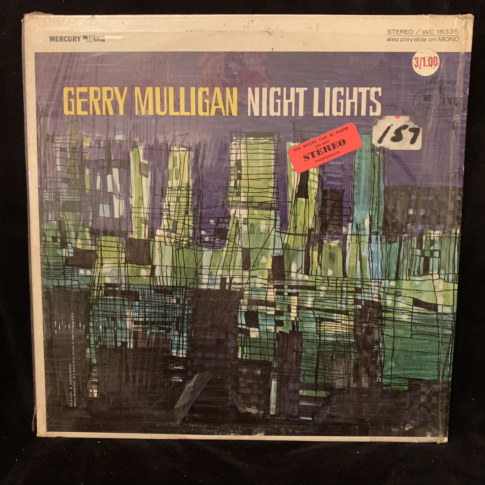 GERRY MULLIGAN - Night Lights - MERCURY WC 16335 ST LP 1967