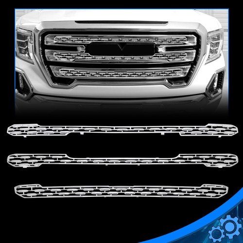 Хромированная накладка на переднюю решетку радиатора GMC Sierra 1500 SLT 2019-2021 22