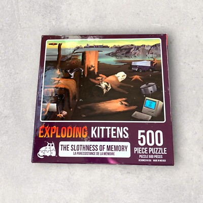 Exploding Kittens Puzzle The Slothness of Memory 500 piece NEW SEALED