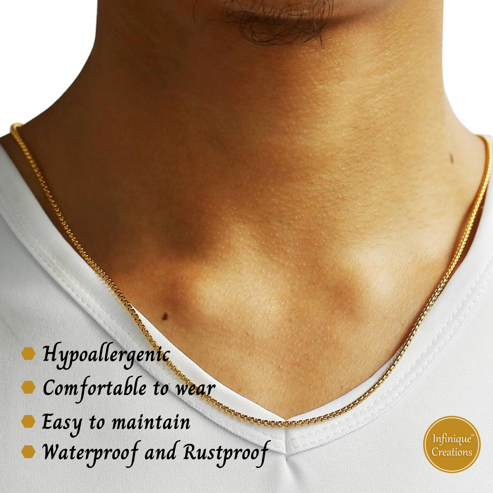 Stainless Steel Round Box Chain 18k Gold Plated 7-38" Bracelet Necklace 1.5-5mm